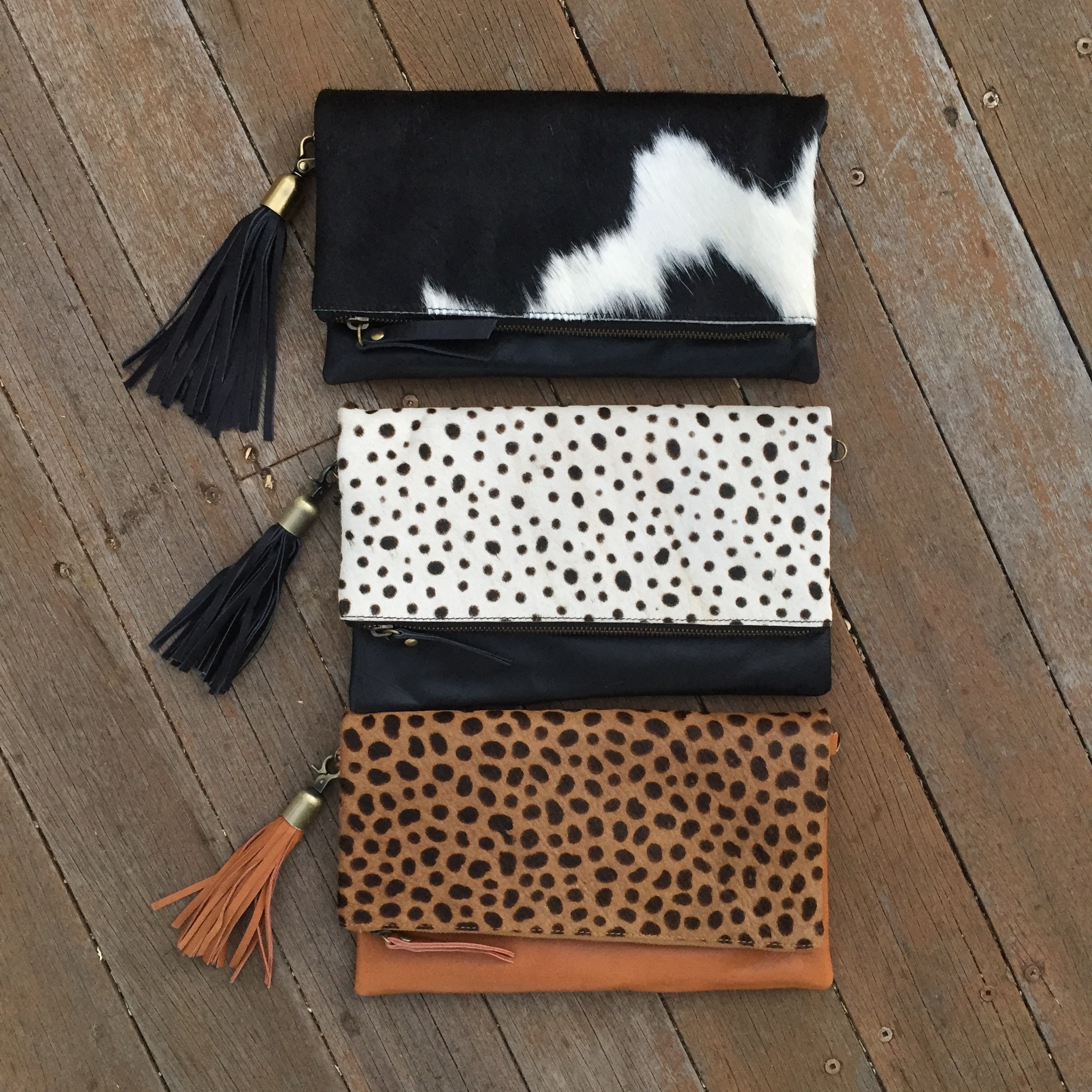 tassel clutch bag