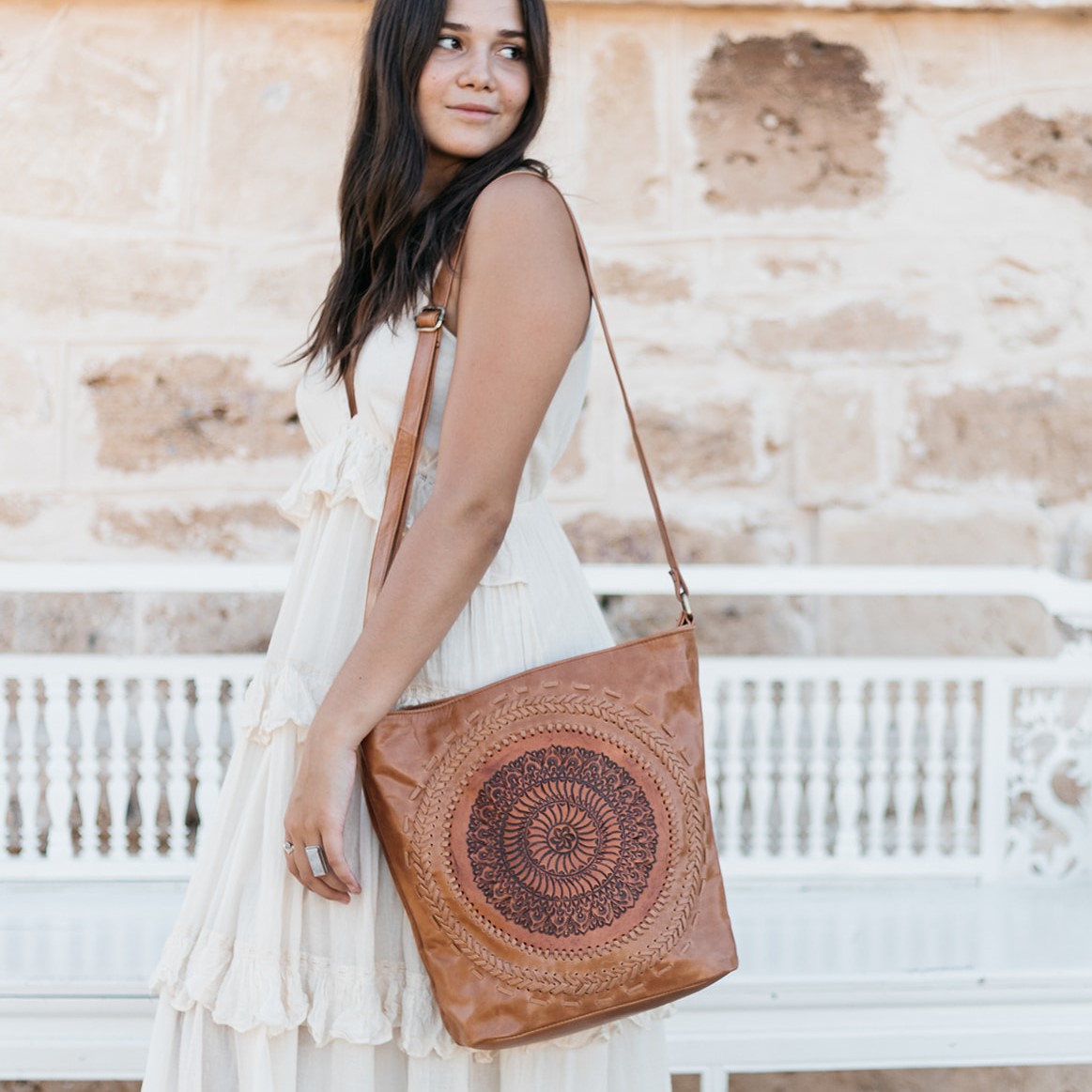 Boho Leather Bag Brown Leather Handbag Leather Purse Weekender Leather Bag  MELUSINE LAST ONE - Etsy