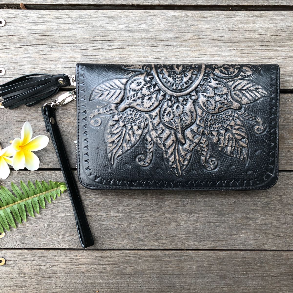 BOHO SUNFLOWER ZIP ROUND WALLET Shoe Shu