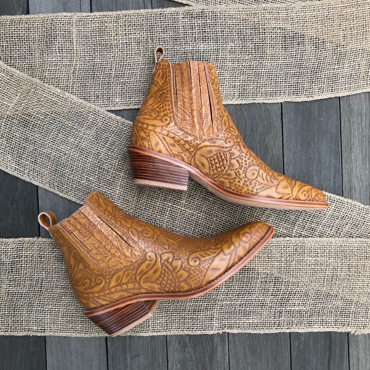 tan boho boots