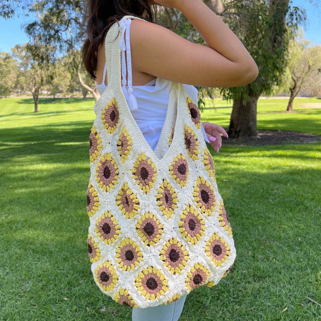 Sunflower Bag CROCHET PATTERN - Wonder Crochet